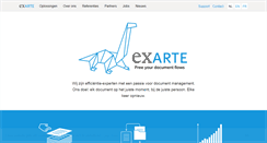 Desktop Screenshot of exarte.be