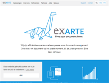 Tablet Screenshot of exarte.be